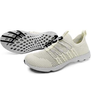 Men's Cream Athletic Shoes